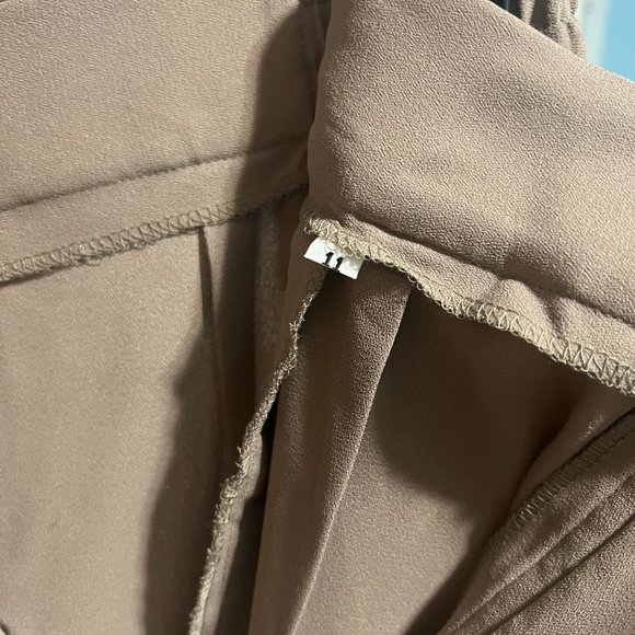 Taupe Straight Leg Trousers - Picture 4 of 4